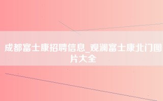 成都富士康招聘信息_观澜富士康北门图片大全